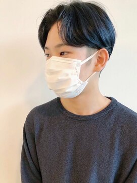 かっとはうすウィズ(With） 韓国風センターパート！アッシュブラックで雰囲気も◎