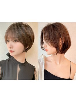 [カット+髪質改善クイックトリートメント\4800]前髪カット×顔周りレイヤーで小顔&収まり良く！[天神大名]