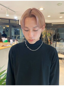 エンリッチヘア(enrich hair) センターパートショート×ピンク