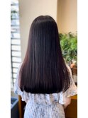 natural straight hair