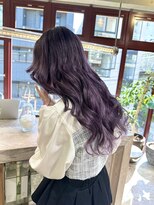 マニア(mania.)&nbsp;ダークパープルグレージュラベンダーアッシュ紫カラー