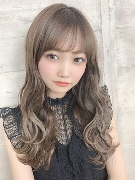 リルミー(Lilme) 流れる前髪×オリーブベージュ【可愛いヘア専門店Lilme】