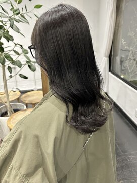アルコイリスバイドールヘアー(ARCOIRIS by Dollhair) ダークグレー黒染めブルーブラック透明感カラー髪質改善都島