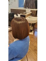 ツヤイロ 島田店&nbsp;40代ミディアムヘアボブウルフカットショート小顔ワンレン