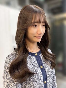 アリュウル 表参道(ALLURE) 柔らかミントグレージュ×ウェーブヘア◎　佐藤