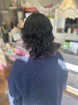 ヘアーワークス ボナ ウニクス店(HAIR WORKS bona) うるおい弾む長持ちパーマ デジタル/ケアパーマ/ウェーブ/トリ