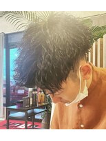 パリス メンズサロン(PARIS MEN'S Salon)&nbsp;マッシュ波巻きツイストスパイラルパーマ　上げver