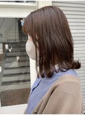 ミディアム20代30代40代イメチェンフルバング似合わせカット美髪