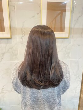 ジーナ 船橋(Zina) 髪質改善*ロングレイヤーグレーベージュ*美髪【Zina船橋】