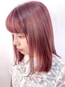 ゴウトゥデイシェアサロン 町田店(GO TODAY SHAiRE SALON) ワンブリーチで作るピンク系カラー