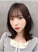 【kumu】 ミディアム/顔周りカット/おくれ毛レイヤー/栄/名古屋