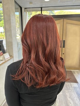 オールバイオー(Owl by oOo) 【ブリーチなしダブルカラー】 レッドブラウンカラー