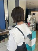 アッシュブラウンカラー！切りっぱなしスタイル