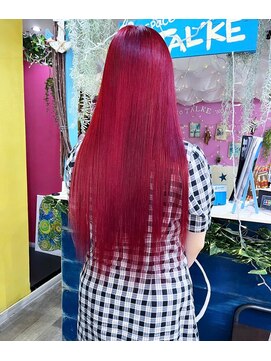 トーク 武庫之荘(TAL'KE) TAL’KE/武庫之荘/ブリーチ/赤髪/ケアブリーチ/韓国/ボブ_494