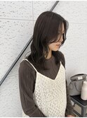 オリーブグレージュ×ミディアム