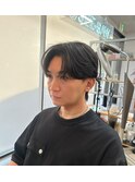毛流れセンターパート|10代20代30代金沢メンズ
