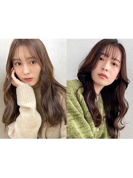 透明感溢れる冬カラー♪肌が白く見える髪色、ブリーチなしのハイトーンやインナー、外国人風透明感カラー◎