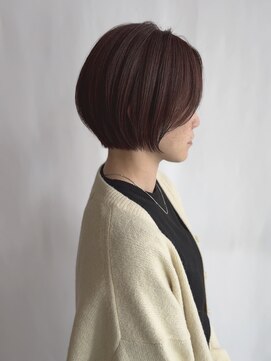 クレーデヘアーズ 相田店(Crede hair's) #丸みシルエットの大人ショートボブ
