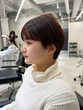 ヌーヴェル(nouvelle) コンパクトショート×チェリーレッド