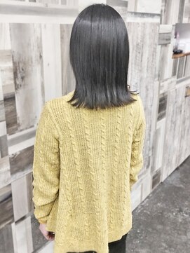 ヌーベス 神崎川(nubes) 縮毛矯正　外はねミディアム