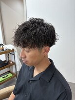 ヒストリー 元住吉(HISTORY)&nbsp;ニュアンスツイストショート×刈り上げメンズパーマ
