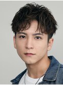 大阪梅田メンズパーマルーズショートアクティブショートツイスパ