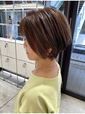 白髪を活かすハイライト×ローライト錦糸町白髪ぼかしカラー専門