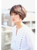 伸ばしかけショートボブ