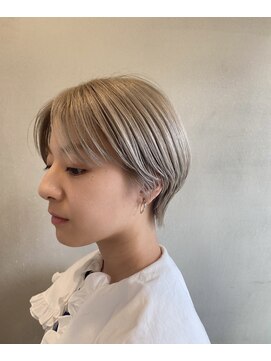 ヘアサロン ムク(HAIR SALON.MuKu) 大人可愛いマッシュショートハンサムショートサイドパート