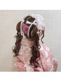 レースアップツインテール