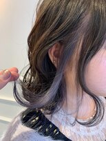 シルクレイ 新宿店(Silk-lei)&nbsp;【Silk-lei】パープルインナーカラー_ニュアンス毛先パーマ