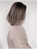 似合わせカット×白髪ぼかしハイライト