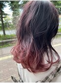 グラデーション　モーヴピンク