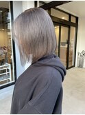 透明感カラー★20代30代ダブルカラーブリーチグレージュアッシュ