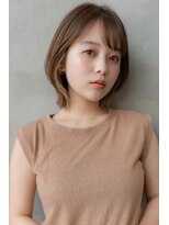 ケアリー 成増(Carelly) 大人かわいい前髪セシルカットココアブラウンフリンジウェーブ