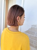 コジック ヘアアンドアイ(Cogic hair & eye)&nbsp;大人可愛い切りっぱなしぱつっとレイヤーボブ ピレンジカラー