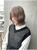 グレーベージュ グレージュ ことりベージュ タッセルボブ