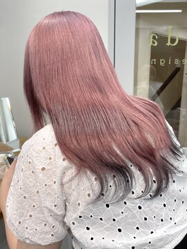 ヴェルダ 池袋店(verda) 【裾カラー】ピンク×グレー