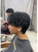 【2way】 ミニウルフ ツイストスパイラル センターパート