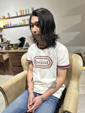 シラス(SiLasu) メンズロン毛スパイラルパーマ