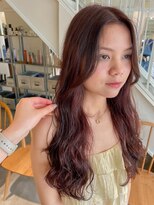 グリーン(green)&nbsp;カノ:ゆるふわパーマとピンクブラウン