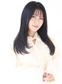 シースルーバング・フェイスレイヤー・暗髪・白髪染め