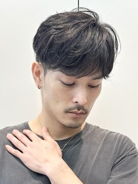 アビーファイブ(ABBEY 5) マッシュセンターパートスパイキーショートメンズカットmen's