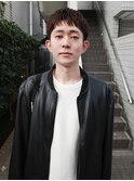 メンズスパイキーショートビジネスヘアツイストスパイラルパーマ