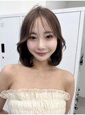 オリーブグレー/クラゲヘアー/ココアベージュ /ボブ