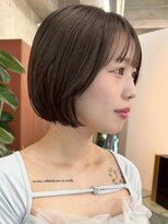 ノード(NODE)&nbsp;栄小顔丸みボブ大人顔周りカット