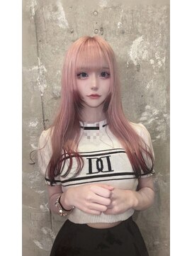 ルーツカラー/エンドカラー/顔周り/韓国/ピンク/[名古屋/名駅]