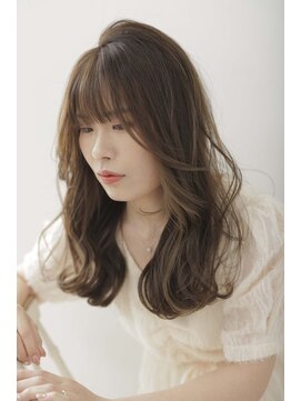 レイヤーカット/顔まわりカット/韓国ヘア/ロングレイヤー