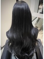 ソレイユ(Soleil)&nbsp;ブルーブラック/ダークグレージュ/透明感カラー/レイヤーカット