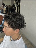 メンズ ギャングスパイラルパーマ